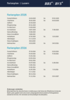 Ferienplan der BVS Business-School Luzern